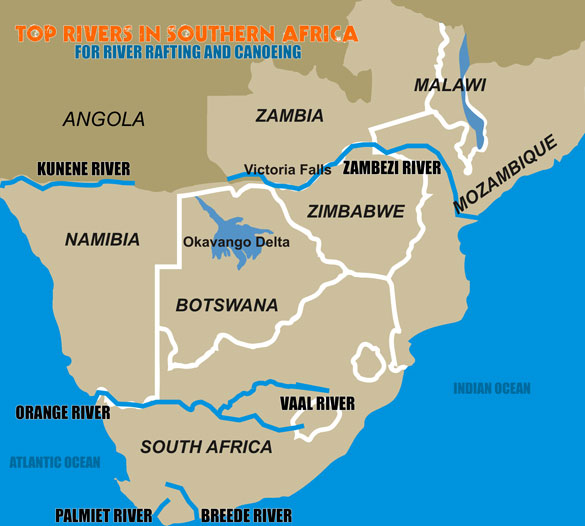vaal river map